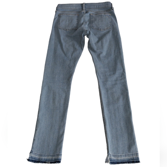 Rag & Bone Size 25 Light wash Blue Capri Distressed Step Hem Jeans - Picture 2 of 16